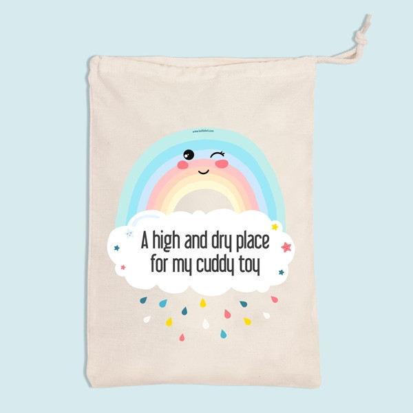 Ludilabel  Petit sac de rangement illustré et personnalisé pour la crèche  et la maternelle