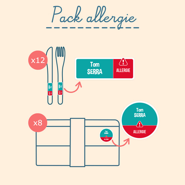 Pack étiquettes Allergies & Alertes