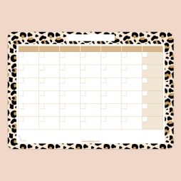 Planning Effaçable - Mensuel - Motifs Léopard-Planificateur 18.99 CHF Ludilabel 1